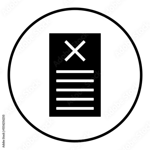 Termination notice icon shows employee layoff. Visual asset for HR and job loss topics. Modern flat design for business use.