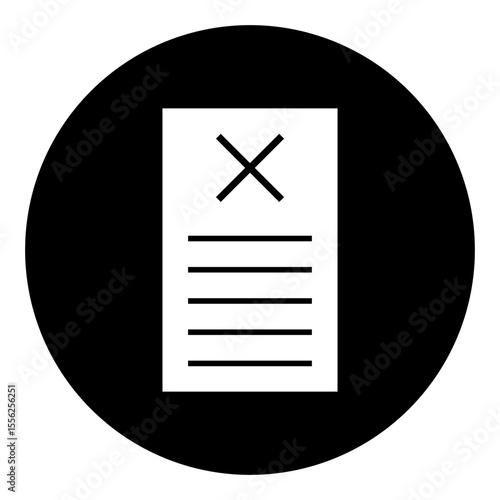 Fired document symbol highlights dismissal. Ideal for HR, employee termination visuals. Simple vector fits modern business use.