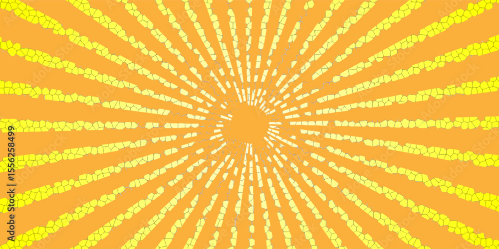 Fototapeta premium Exploding star burst texture japanese radius cartoon pattern abstract background