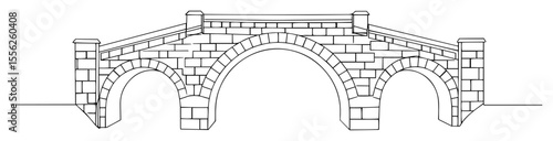 arched stone bridge classical structure