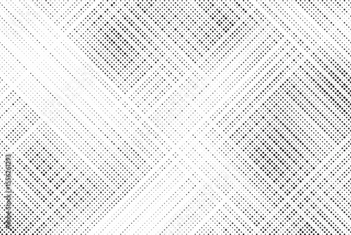Grunge halftone gradient texture. Faded grit noise background. Sandy gritty wallpaper. Retro pixelated backdrop. Black and white anime or manga comic overlay. Vector graphic design textured halftone