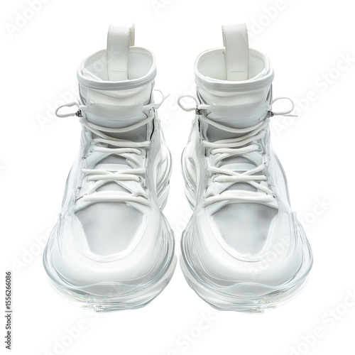 baby shoes on white background