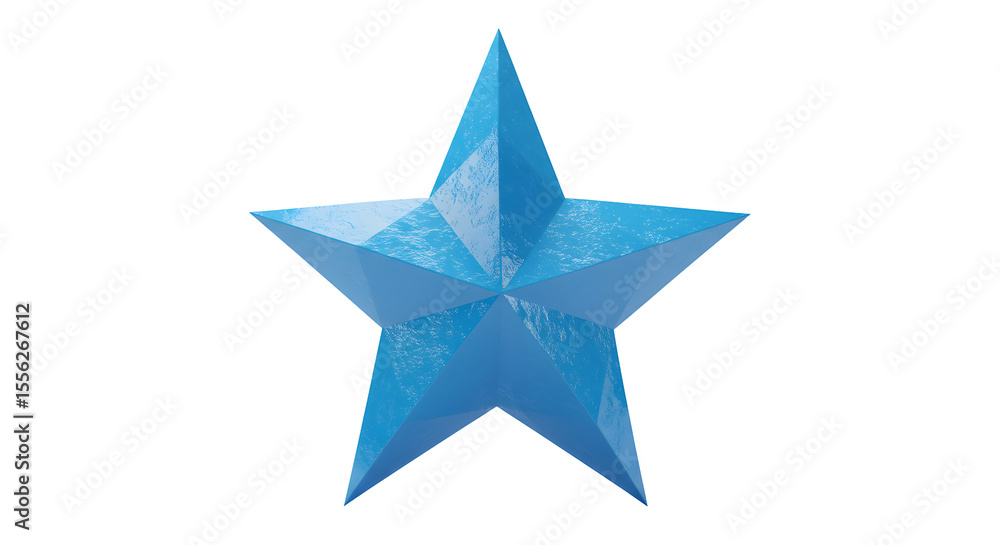 Obraz premium Light blue star graphic design element