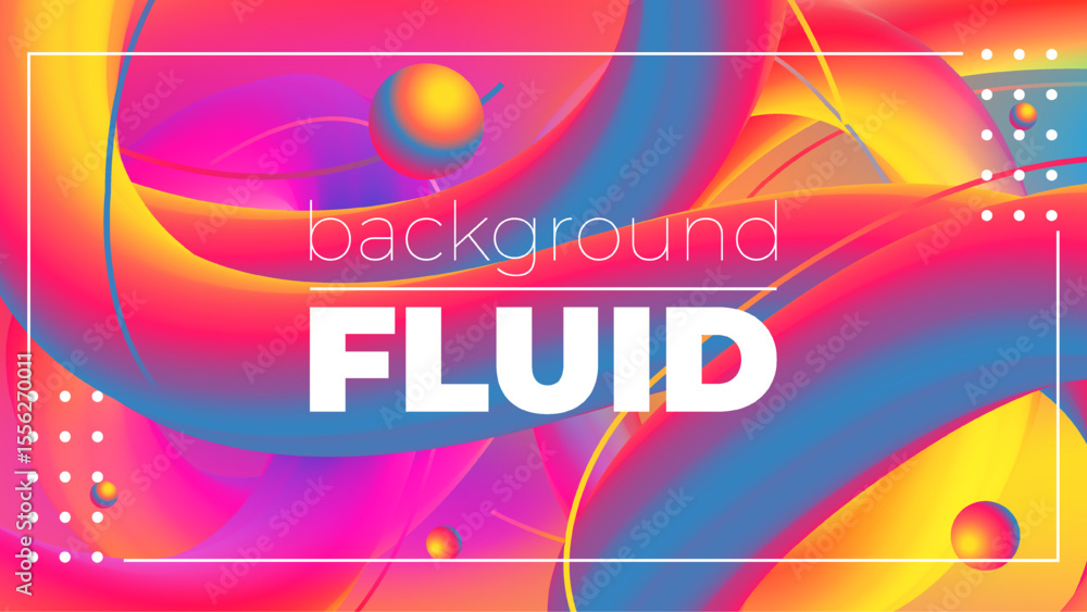 Obraz premium Abstract Fluid Neon Color Pattern – Liquid Gradient Background with Modern Geometric Dynamic Motion Style for Wallpaper, Banner, Card, Book Illustration, and Landing Page Design