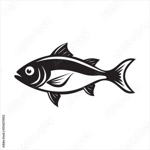 basa sea fish vector illustration