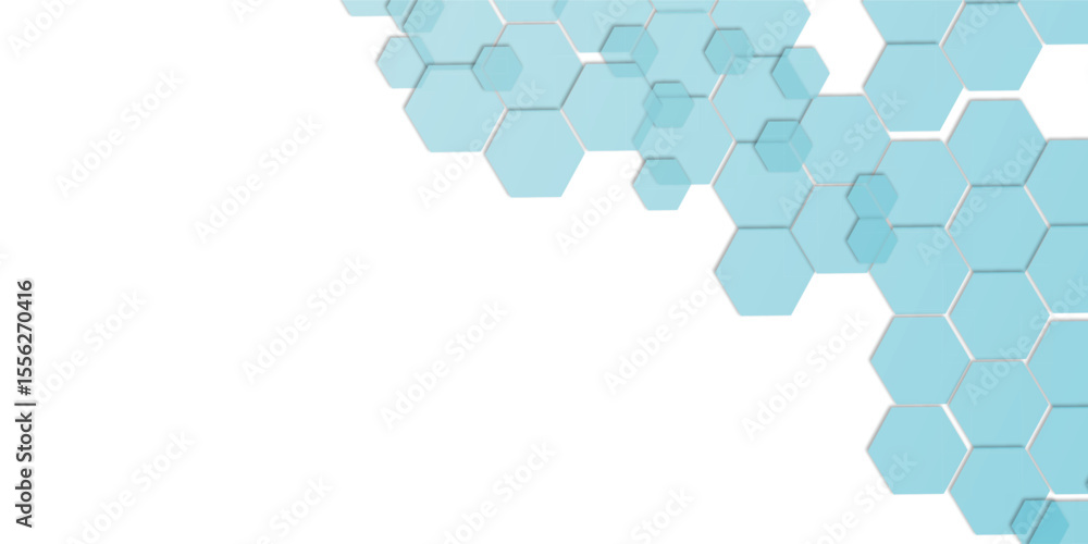 Fototapeta premium Geometric technology honeycomb hexagon medical background. Technology and science wallpaper template. Business vector illustration.