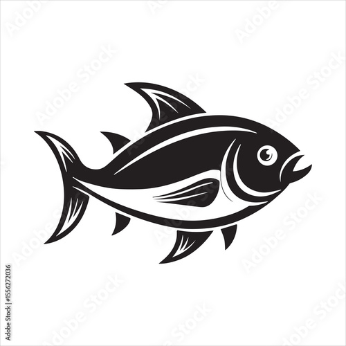 basa sea fish vector illustration