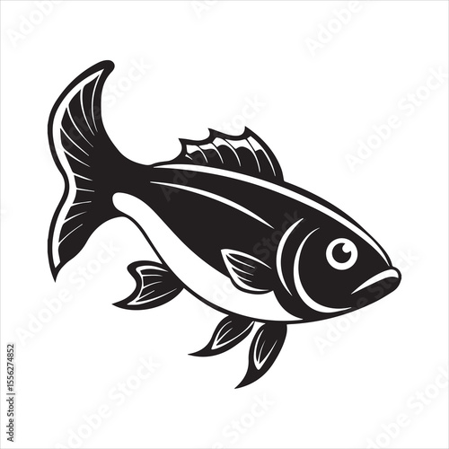 basa sea fish vector illustration