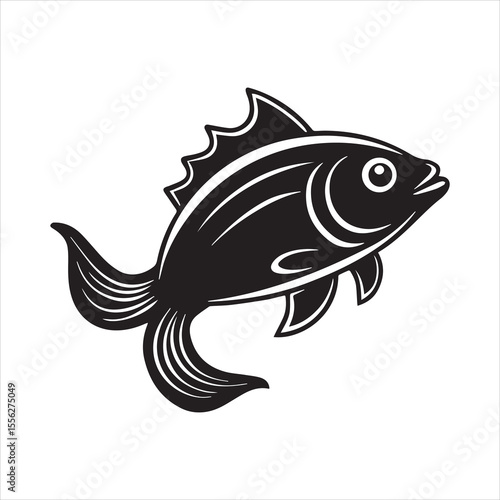 basa sea fish vector illustration