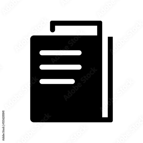 ファイル、ホルダーに入った書類のアイコン
