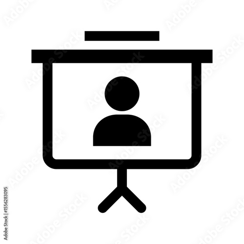 プレゼンテーション、自己紹介、人事評価のアイコン
