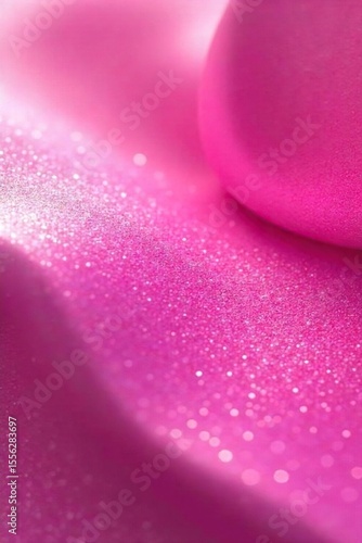 Shimmering pink highlights illuminate a smooth, polished surface, reflecting light in a dazzling display Perfect for beauty, fashion, or abstract backgrounds , vibrant, gloss, abstract