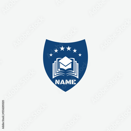3519 educational logo school college university learning institute book academy organization