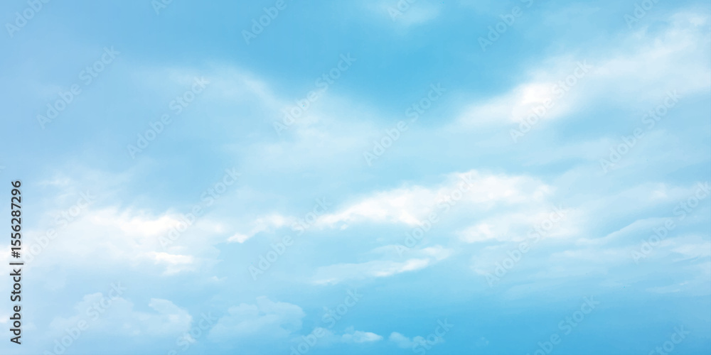 Obraz premium White clouds indicate blue sky, pure, fresh mind, changeable weather, sunny light, daylight, natural, dramatic sky light rays on the clouds landscape for background