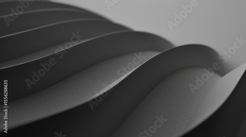 Wallpaper Mural Curved minimalist structure with smooth surfaces and soft lighting. Torontodigital.ca