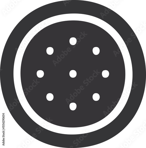 Icône boîte de Petri stylisée