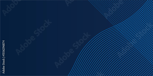 Abstract blue background with wave water circle spiral light texture. Vector illustration for presentation design with modern futuristic corporate and technology concep