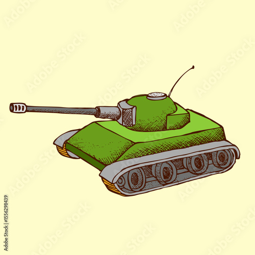 War Machine: A battle-ready tank, designed for combat, stands as a symbol of strength and military might, showcasing its powerful presence and formidable design.