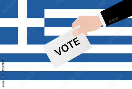 Election in Greece. Election Concept. Vector Illustration.