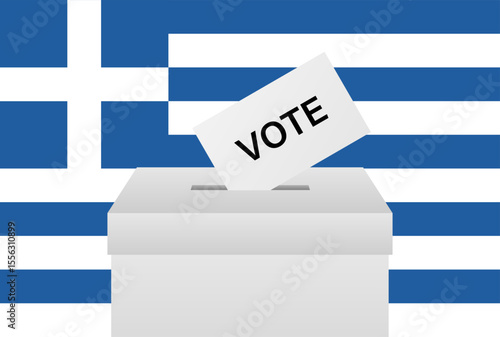 Election in Greece. Election Concept. Vector Illustration.