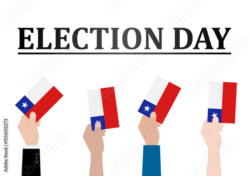 Election in Chile. Election Concept. Vector Illustration.