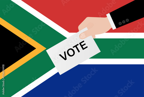 Election in South Africa. Election Concept. Vector Illustration.