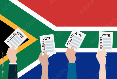 Election in South Africa. Election Concept. Vector Illustration.