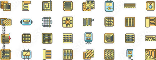 Different components of underfloor heating systems providing efficient and comfortable warmth
