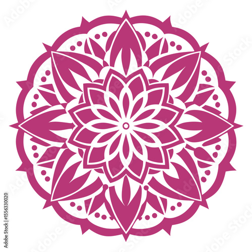 - A circular mandala with floral motifs and symmetrical patterns, resembling a traditional lace doily, crafted with fine linework.