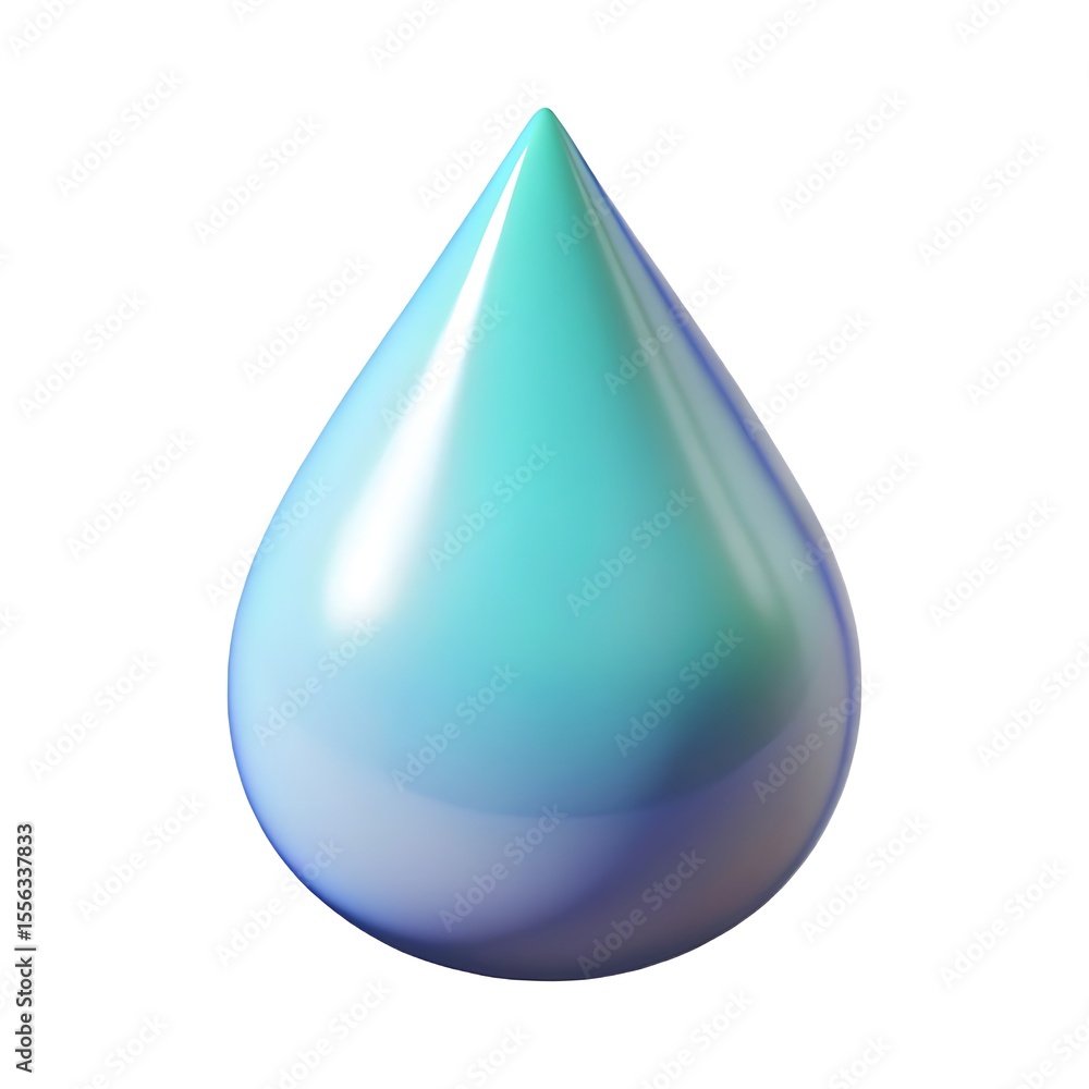 Teal and Aqua 3D Water Drop: Abstract Liquid Design Element 3D icon high quality resolution Teal and Aqua 3D Water Drop: Abstract Liquid Design Element 3D icon high quality resolution