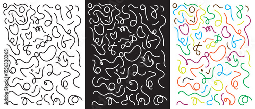 Memphis seamless pattern vector isolated on white background. Multicolor abstract background with various shapes. Vector for mobile interfaces, banner,  presentations, websites,  visual branding etc. 