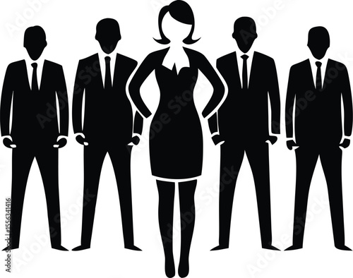 Businesspeople silhouettes