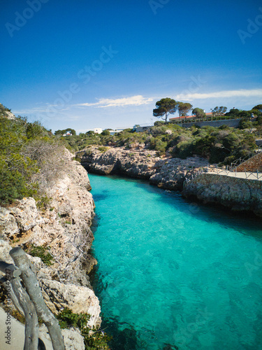 Canvas Print Cala en Brut is a small cove located in the west of the island, a short distance