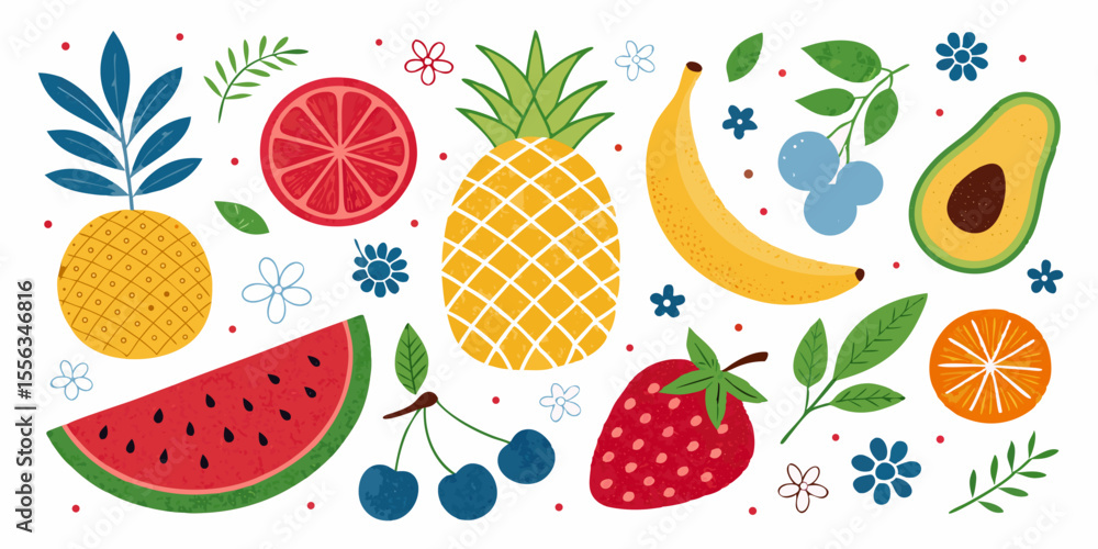 seamless pattern with fruits seamless pattern with fruits