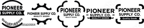 Pioneer Supply Co. Logo Designs: Quality Goods Branding Variations