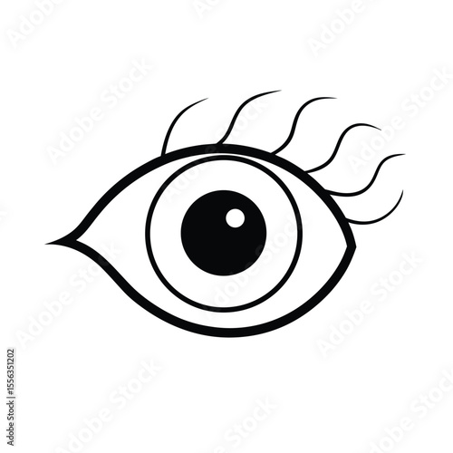 Detailed vector illustration of a human eyeball featuring intricate red blood vessels and capillaries perfect for medical or anatomical visual aids