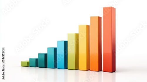 Free Download Colorful bar graph representing business growth and success. - GFXLoad