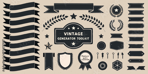vintage toolkit label collection