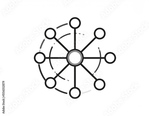 Abstract network graphic