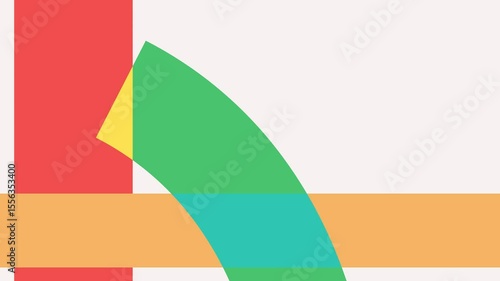 Geometric animation motion graphic for presentation or background video 