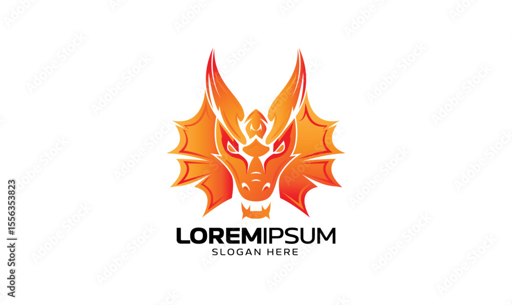 Dragon mascot logo Art & Illustration Dragon mascot logo Art & Illustration
