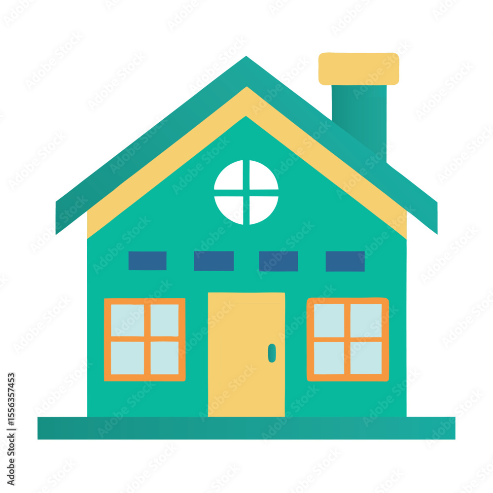 Minimal Home Symbol Isolated on White Minimal Home Symbol Isolated on White