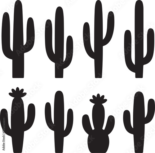 Desert Cactus Under Sunset Silhouette

Minimal Saguaro Cactus Vector Design

Wild West Cactus Scene Silhouette

Potted Cactus Decorative Vector Art

Lonely Cactus in Desert Silhouette