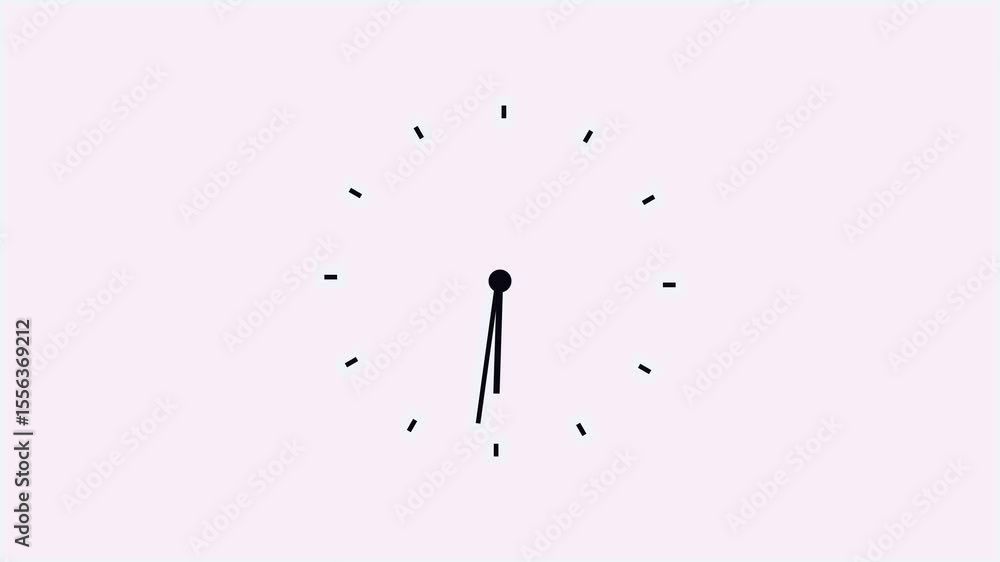 Twelve hours clock run moving time arrows 12 hours clock dial loop. twenty-four hours time lapse animation. Hours appear on a white background and quickly go
Twelve hours clock run moving time arrows 12 hours clock dial loop. twenty-four hours time lapse animation. Hours appear on a white background and quickly go