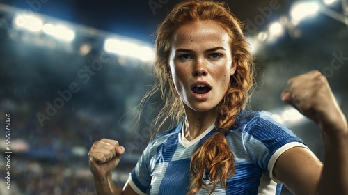 An elite female footballer ...