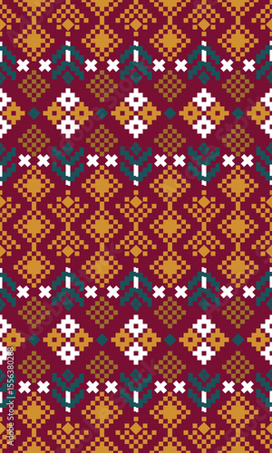 Pixel-inspired fabric fuse modern tech with style. Clean lines and bold colors make them perfect for everything from trendy clothing to unique home decor, adding a vibrant, Digital Touch.