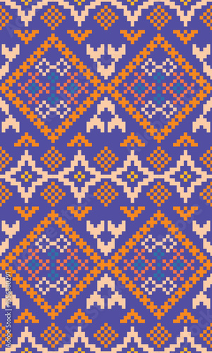 Pixel-inspired fabrics fuse modern tech with style. Clean lines and bold colors make them perfect for everything from trendy clothing to unique home decor, adding a vibrant, Digital Touch.