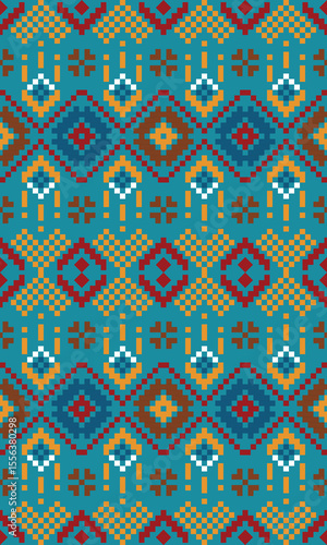 Pixel-inspired fabric fuse modern tech with style. Clean lines and bold colors make them perfect for everything from trendy clothing to unique home decor, adding a vibrant, Digital Touch.