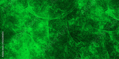 Abstract vibrant, digital texture featuring luminous green energy patterns over a dark background. Swirling nebula-like formations and subtle, ghostly circular structures reminiscent of sci-fi plasma 