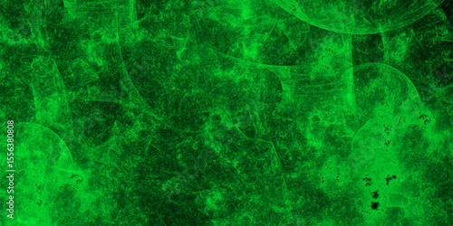 Abstract vibrant, digital texture featuring luminous green energy patterns over a dark background. Swirling nebula-like formations and subtle, ghostly circular structures reminiscent of sci-fi plasma 